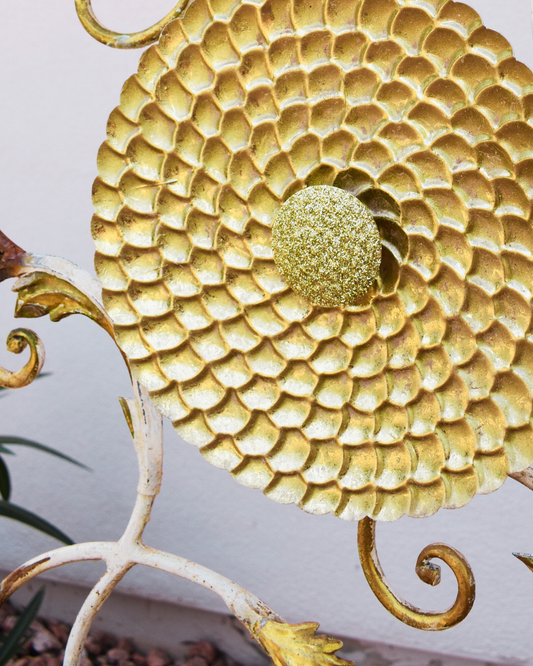 The Gilded Wild — Metal Floral Sculpture