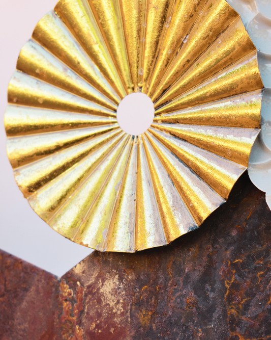 Zig Zag Sun — Metal Garden Sculpture